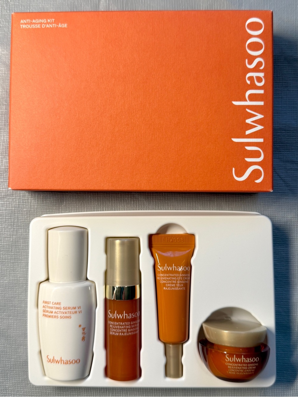 Sulwhasoo Anti-Aging Kit: Mini Sulwhasoo Serums, Cream and Eye Cream